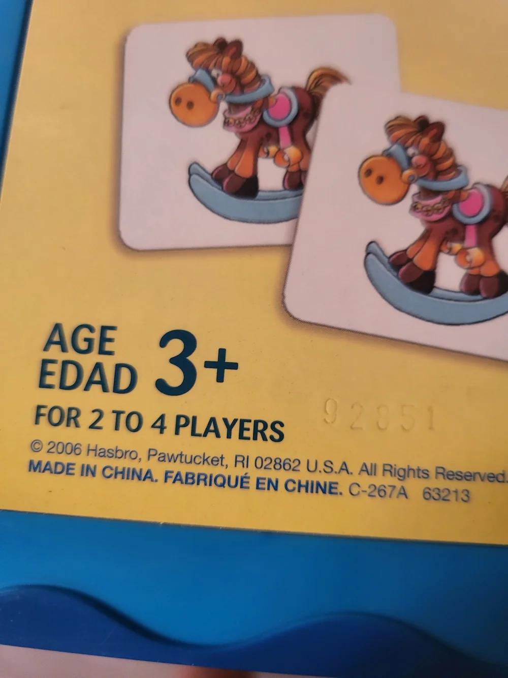 Memory Game - Blue - (Unknown Brand)